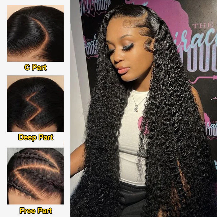 13x4 13x6 Pre Cut Lace Frontal Real Ear To Ear Curly/Water Wave Glueless Pre All Wig - Image 10