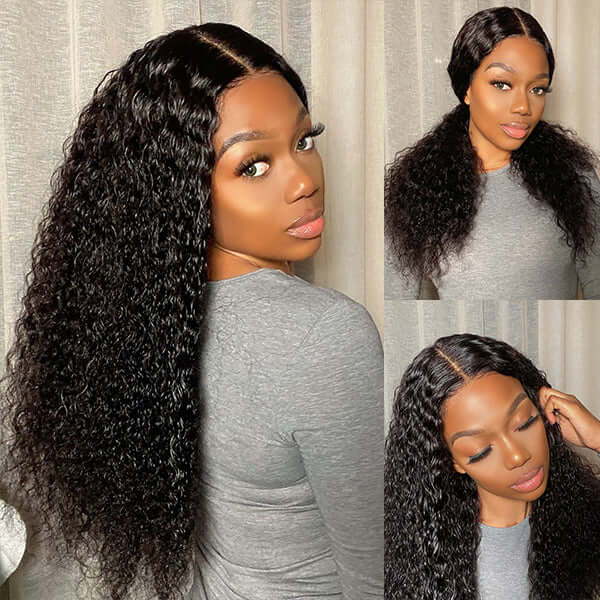 13x4 HD Transparent Lace Frontal Water Wave Wigs Comfortable And Breathable With Natural Hairline - Image 3