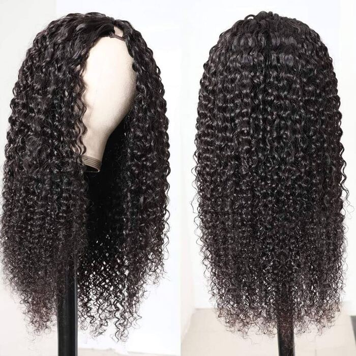 220% Density No Leave Out V Part Wig Kinky Curly Human Hair Wigs Beginner Friendly Special Offer - Image 5