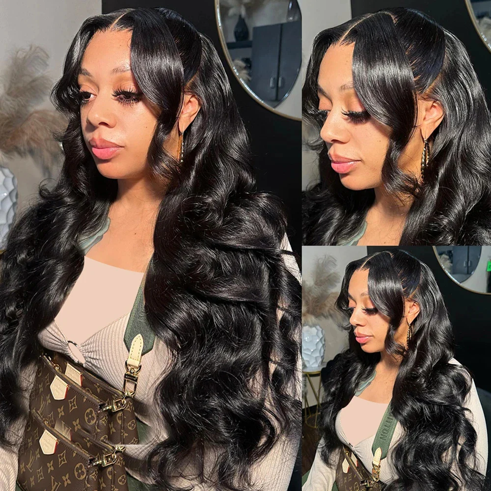 Body Wave Virgin Hair Weave 3 Bundles With 13*4 Lace Frontal - Image 9