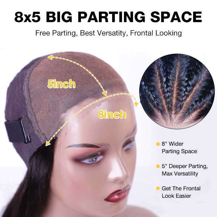 2Wigs $189 | 8x5 Wear & Go Highlight Body Wave Wig & Pre Cut Lace Glueless Water Wave Wig Special Offer - Image 8