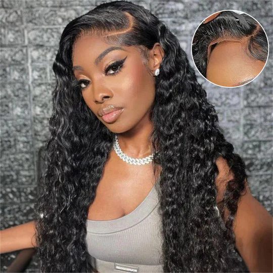 [2Wigs 220%] Left C Part Glueless Wig Wave Wave & Loose Body Wave 8x5 Big Parting HD Lace Wig Special Offer - Image 4