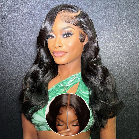 [2Wigs 220%] Left C Part Glueless Wig Wave Wave & Loose Body Wave 8x5 Big Parting HD Lace Wig Special Offer - Image 5