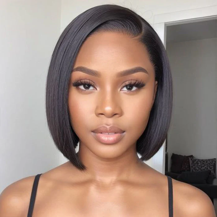 3 Wigs $199 | Reddish Brown Body Wave Glueless Wig & Pre Cut Lace Curly Bob Wig & Straight Short Bob Wigs Special Offer - Image 3