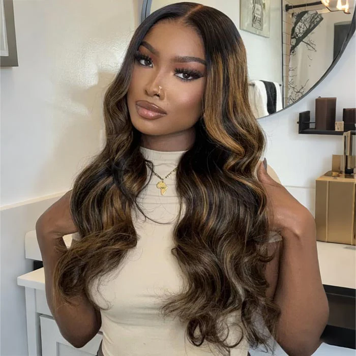3 Wigs $229 | 8x5 Pre Cut HD Lace Brown Blonde Highlights Wig & Glueless Curly Bob Wig & Straight 5x5 HD Lace Bob Wig Special Offer - Image 2