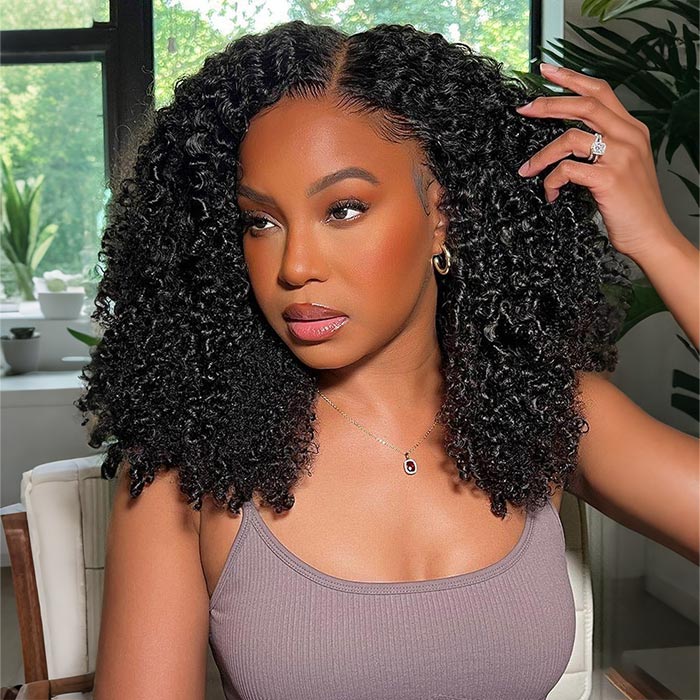 3 Wigs $229 | 8x5 Pre Cut HD Lace Brown Blonde Highlights Wig & Glueless Curly Bob Wig & Straight 5x5 HD Lace Bob Wig Special Offer - Image 3