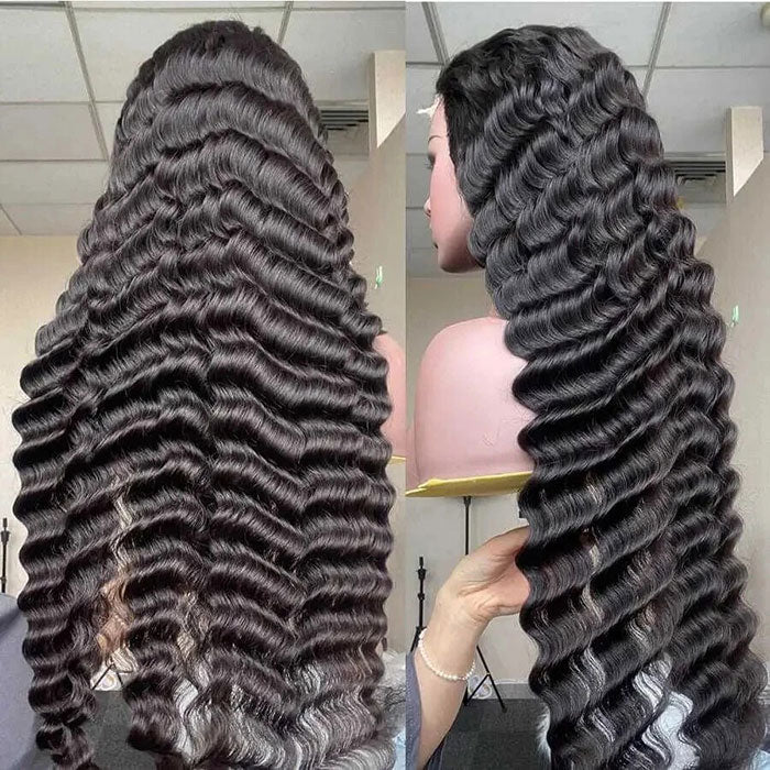 30inch Long 13x4 HD Lace Frontal Wigs Pre-plucked Natural Hairline Breathable Glueless Human Hair Wig - Image 4