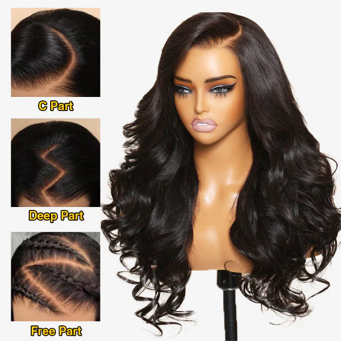 3D Body Wave Pre All Wig Real Ear To Ear Pre-Cut Lace Pre-Plucked Pre-Bleached Glueless Wig - Image 11