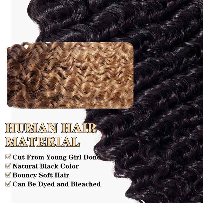 4 Bundles Deep Wave Human Hair Deal Malaysian Unprocessed Virgin Human Hair Bundles - Image 6