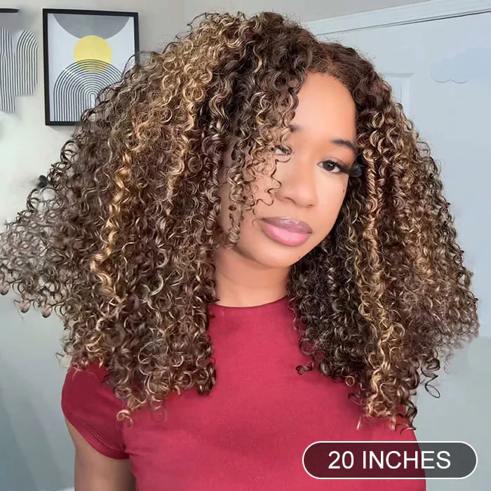 Kinky Edges 4C Hairline Deep Curly Glueless Wig Snug Fit 220% Density 8x5/360 Lace Frontal Wig - Image 7