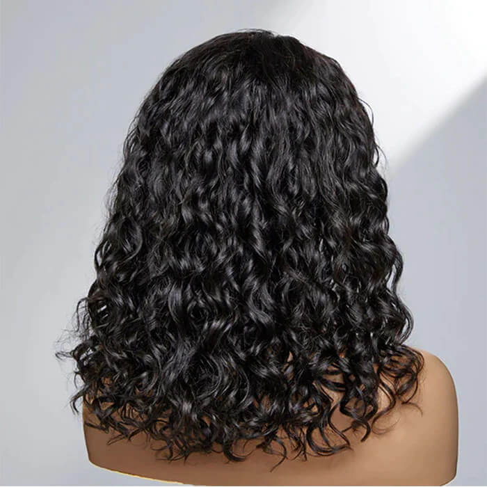 4C Edges | Water Wave Kinky Edges Free Parting 13x4 Undetectable Lace Front Wig - Image 5