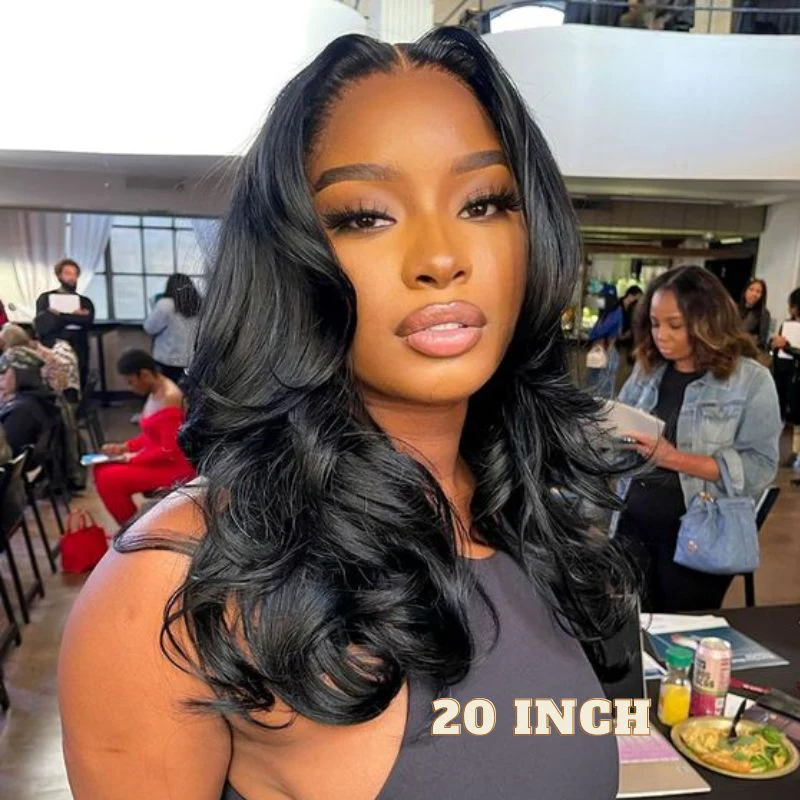 20''=$89 4X4 HD Transparent Lace Closure Wigs Body Wave Wig Pre Plucked With Baby Hair Special Offer - Image 6