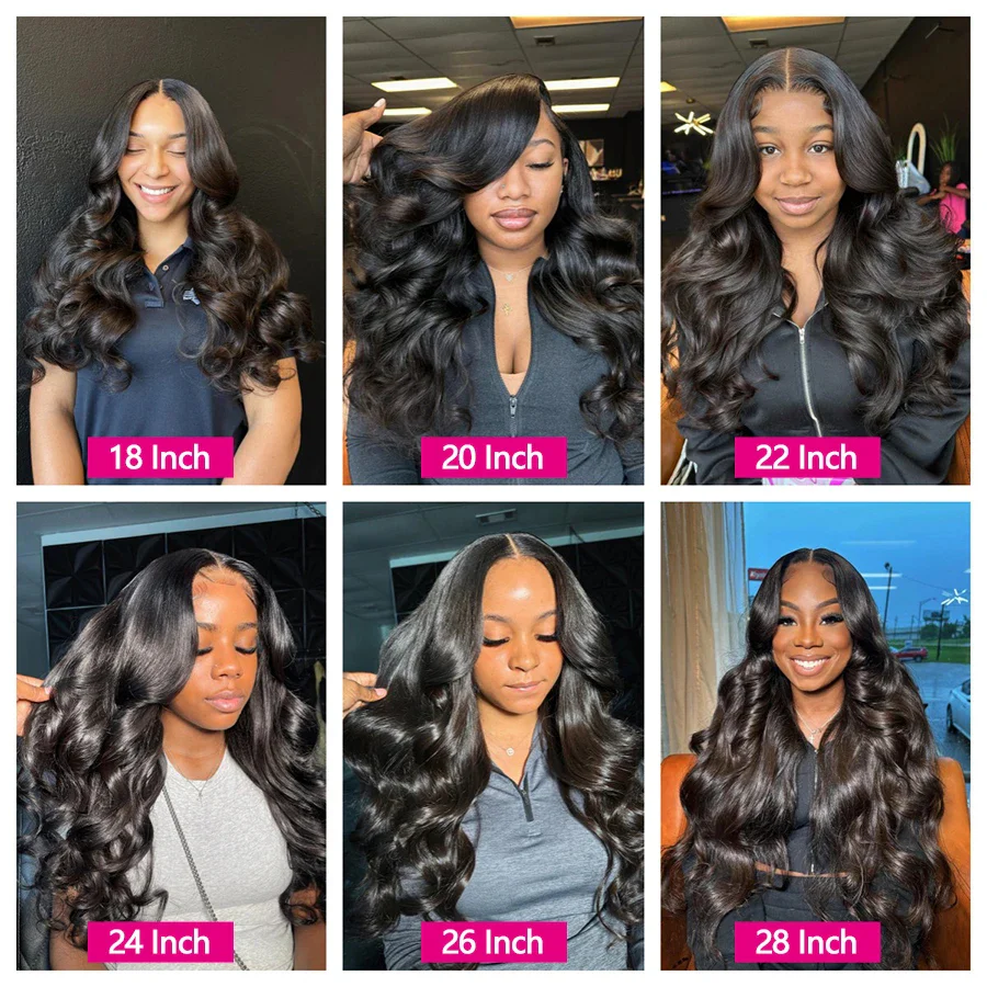 Body Wave Virgin Hair Weave 3 Bundles With 13*4 Lace Frontal - Image 10