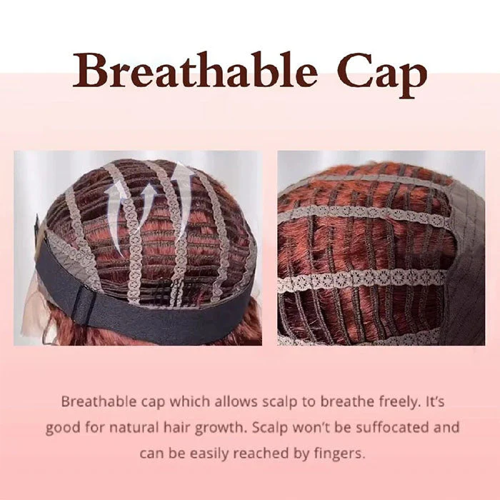 Air Wig Breathable Cap Pre Cut 4X4 HD Lace Closure Wigs Straight Human Hair Wigs - Image 7