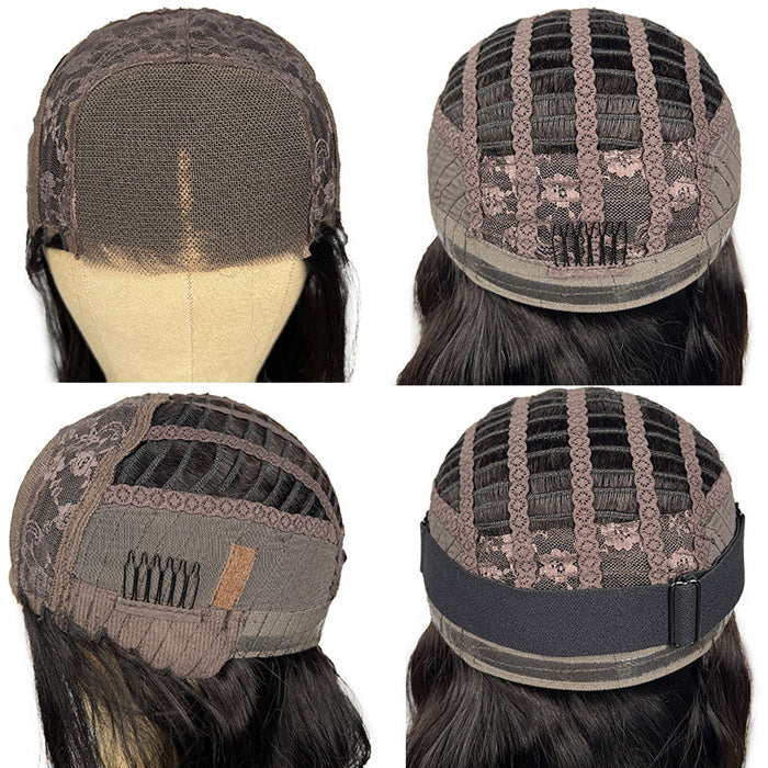 Air Wig Breathable Cap Pre Cut 4X4 HD Lace Closure Wigs Straight Human Hair Wigs - Image 8