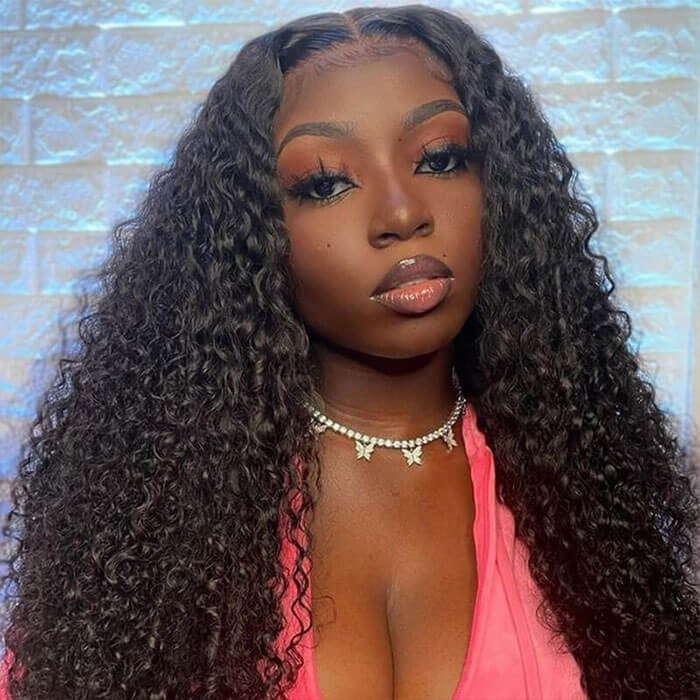 Curly 5x5 HD Lace Human Hair Wigs Pre Plucked Lace Closure Wig - Image 4