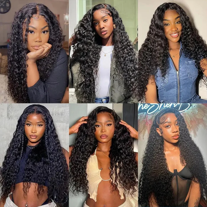 Brazilian Water Wave Virgin Hair Weave 3 Bundles With 13*4 Lace Frontal - Image 7