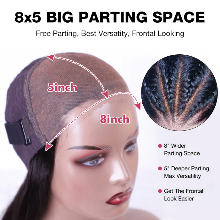 [$229 = 2 Wigs] Reddish Brown & Natural Color Curtain Bangs Body Wave Glueless Wig 220% Density Special Offer - Image 4