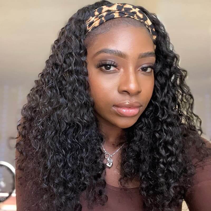 Deep Wave Headband Wigs Human Hair With Headband For Women| Beginner Friendly - Image 3