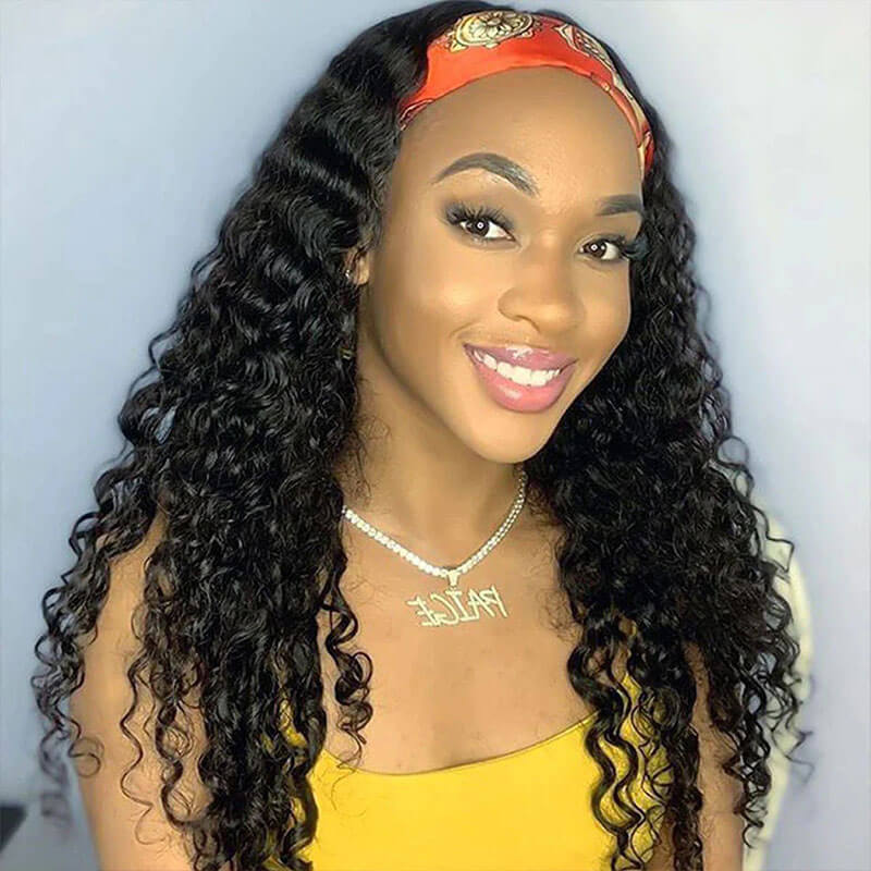 Deep Wave Headband Wigs Human Hair With Headband For Women| Beginner Friendly - Image 5