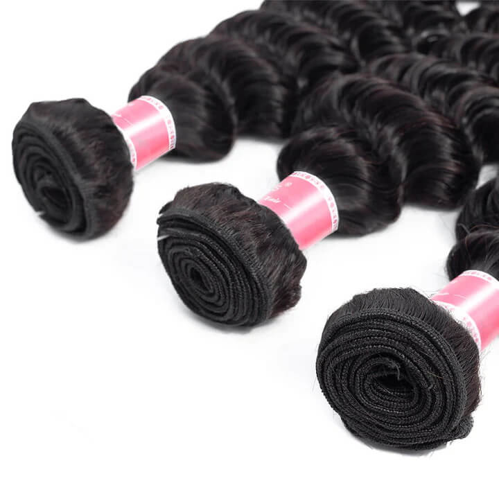 Deep Wave Virgin Hair Unprocessed Deep Wave Human Hair 3 Bundles - Image 4