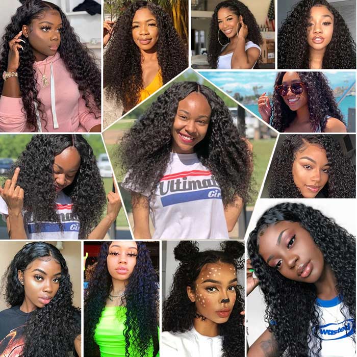 Curly Virgin Human Hair Weft 3 Bundles 100% Unprocessed Virgin Human Hair Extension - Image 5