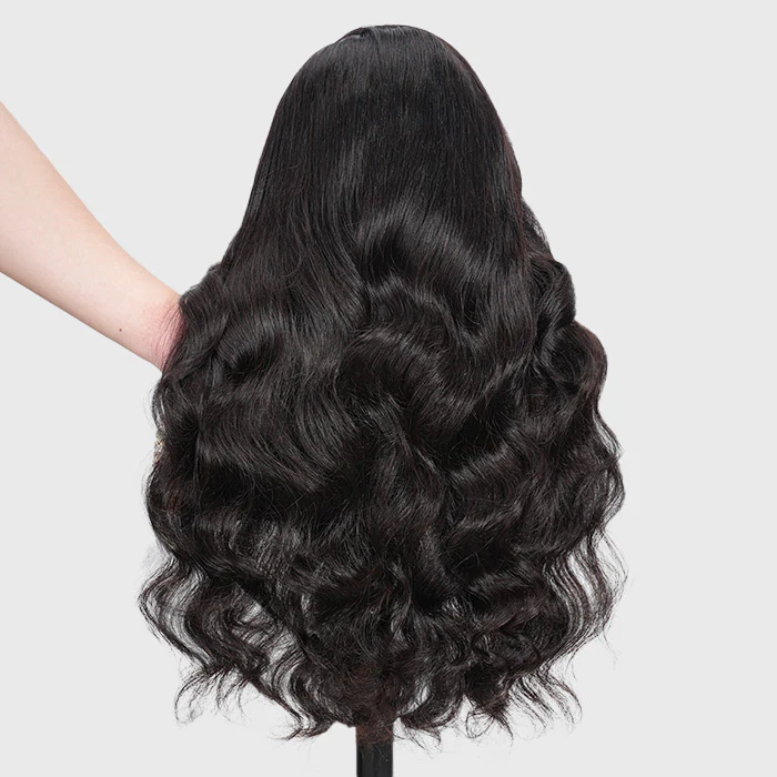 Deep Side Part Human Hair Lace Wig Body Wave HD Lace Front Wigs With Adjustable Strap - Image 7
