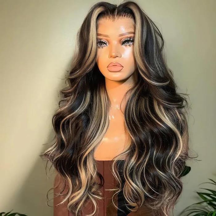 [BOGO] Face-Framing Curtain Bangs Wig Body Wave Glueless Balayage Highlights Human Hair Wigs Special Offer - Image 7