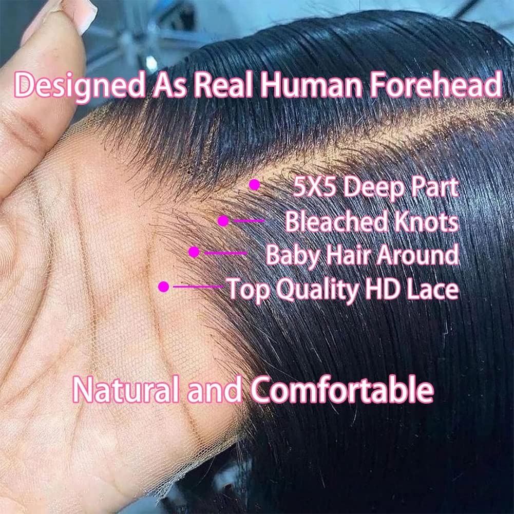 20"=$99 Straight Wigs 5*5 HD Transparent Lace Wigs Special Offer - Image 4