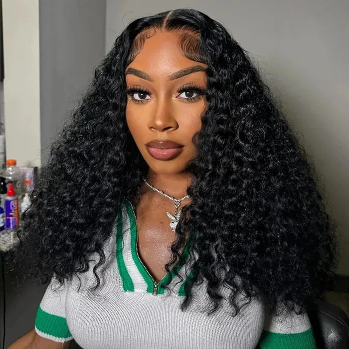 Jerry Curly Human Hair Glueless Wig Pre Bleached Pre Plucked Pre Cut HD Lace Special Offer - Image 2