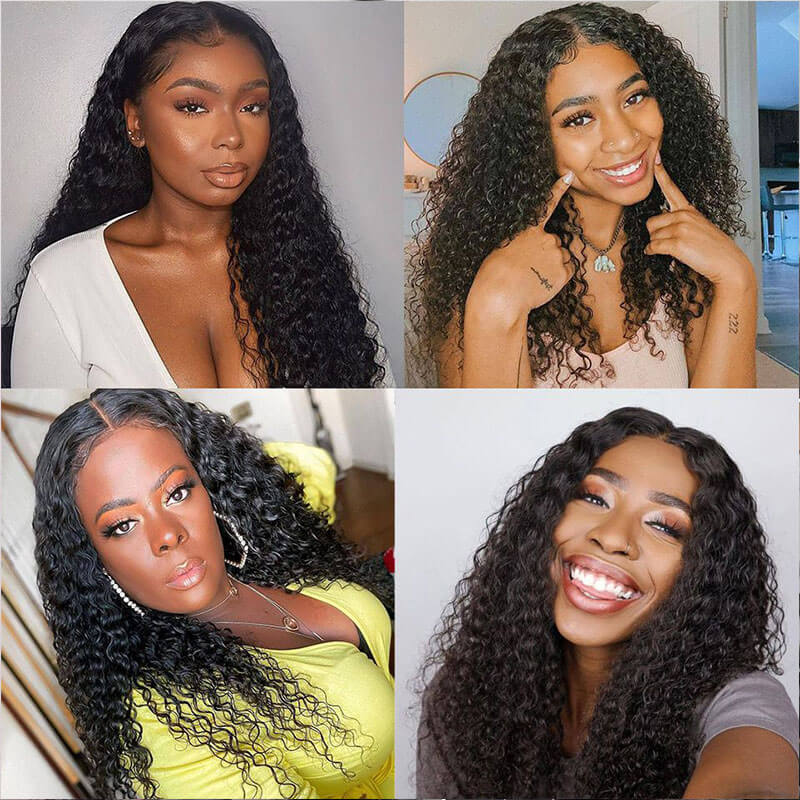 Kinky Curly HD Transparent Lace Wigs 13*4 Frontal Wigs Human Hair Wigs - Image 7