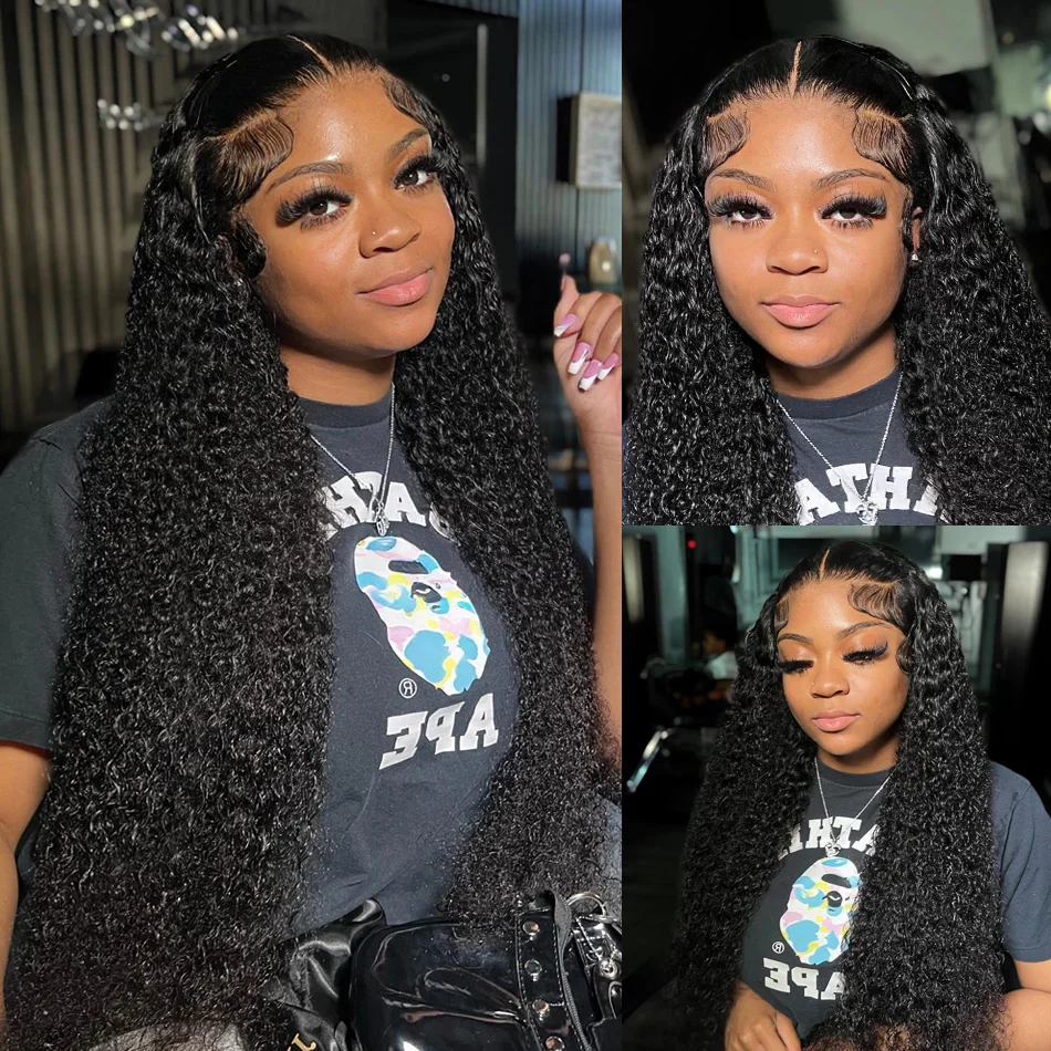 Kinky Curly Human Hair 3 Bundles With 4x4 Lace Closure - Image 6