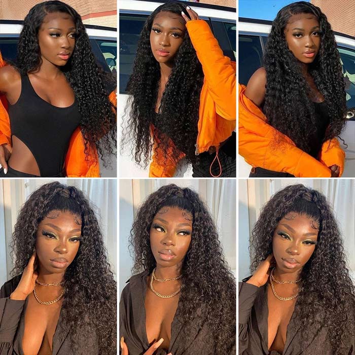 Kinky Curly Human Hair 3 Bundles With 4x4 Lace Closure - Image 7