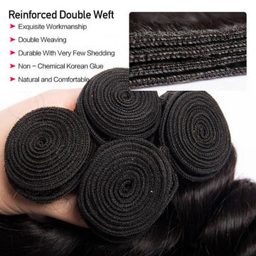 Loose Wave Virgin Human Hair 3 Bundles 100% Unprocessed Virgin Human Hair Extension - Image 5