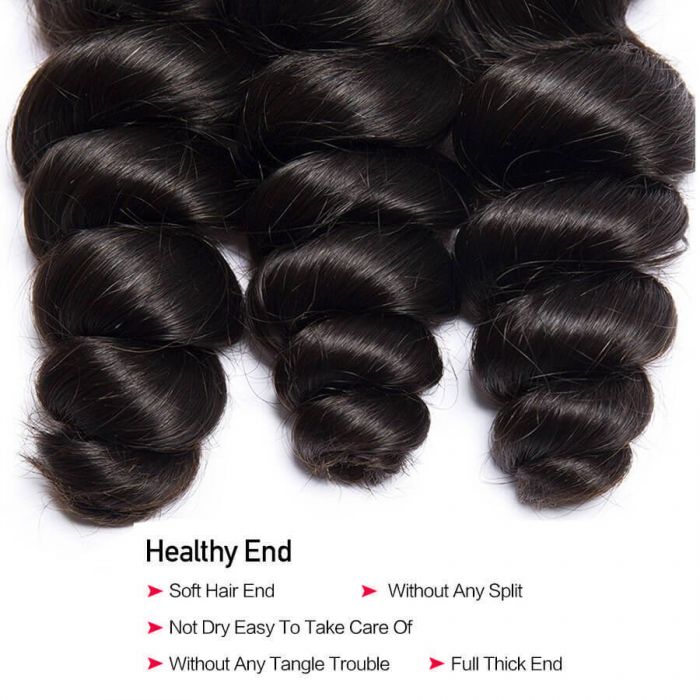 Loose Wave Virgin Human Hair 3 Bundles 100% Unprocessed Virgin Human Hair Extension - Image 6