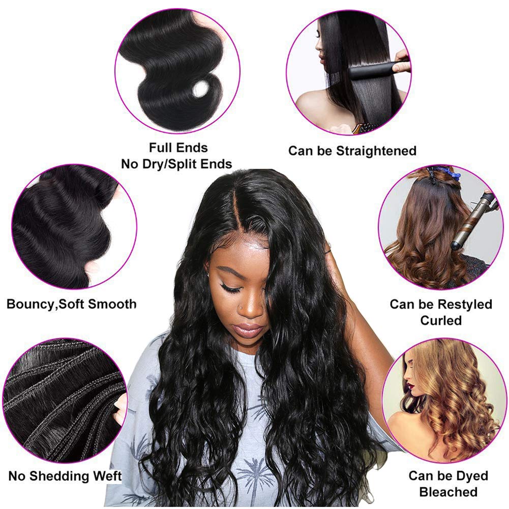 Loose Wave Virgin Human Hair 3 Bundles 100% Unprocessed Virgin Human Hair Extension - Image 7