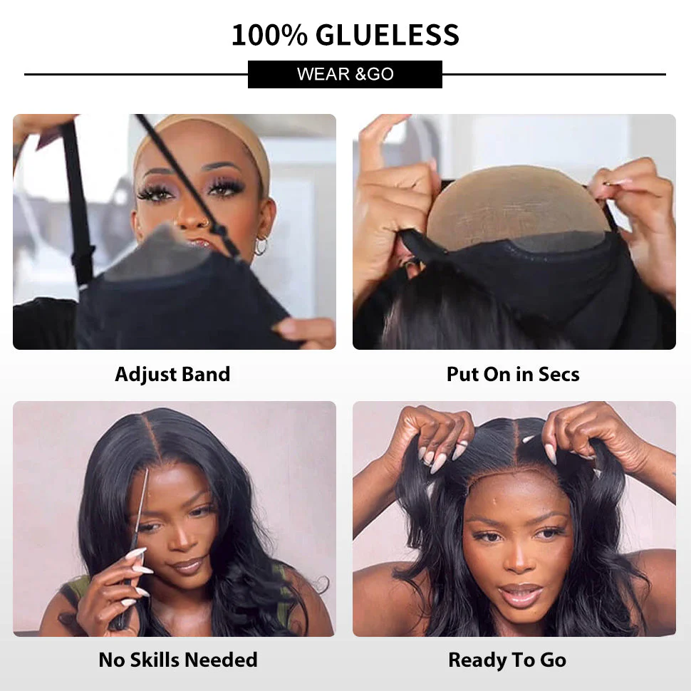 Glueless Pre-Cut HD Lace Wig Put On And Go Deep Wave Human Hair Wig with Breathable Cap Beginner Friendly - Image 8