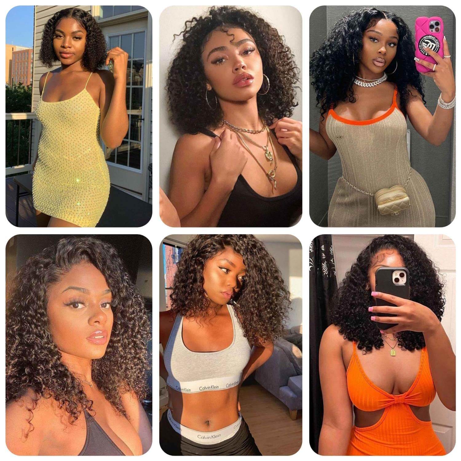 Pre Cut Wigs Curly Bob Wig HD Lace Wigs Glueless Human Hair Wigs Beginner Friendly - Image 8