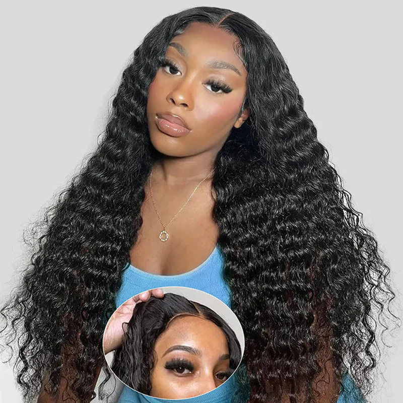Pre Pleached Pre Cut Lace Glueless Wig 220% Density 8x5/13x4 HD Lace Frontal Put On and Go Human Hair Wigs Special Offer - Image 3