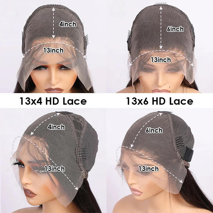 New Curtain Bangs Glueless HD Lace Wig Trendy Straight Human Hair Wigs with Adjustable Strap-Subella Hair - Image 8