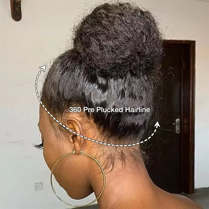 Put On & Go Upgraded Hidden Strap Snug Fit 360 Lace Frontal Wig Glueless Human Hair Wigs Special Offer - Image 5