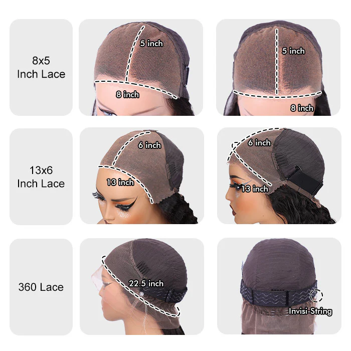 Chocolate Brown 4C Hairline Kinky Edges Deep Wave Glueless Human Hair Wig with Bleached Knots - Image 10