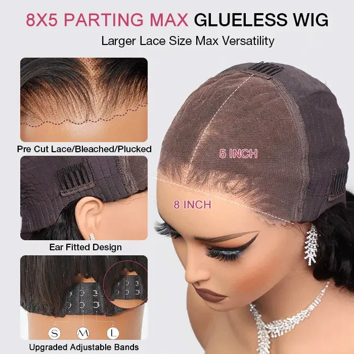 Bleached Knots Side Part Wig Short Curly Bob Wigs 220% Density Special Offer - Image 4