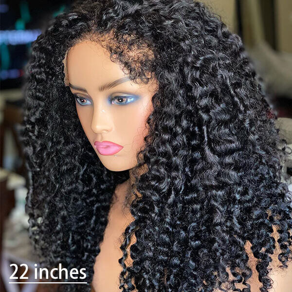 Ship In 24 Hours Glueless 4C Edges Curly Wig 8x5/360 HD Lace Front Human Hair Wigs - Image 3