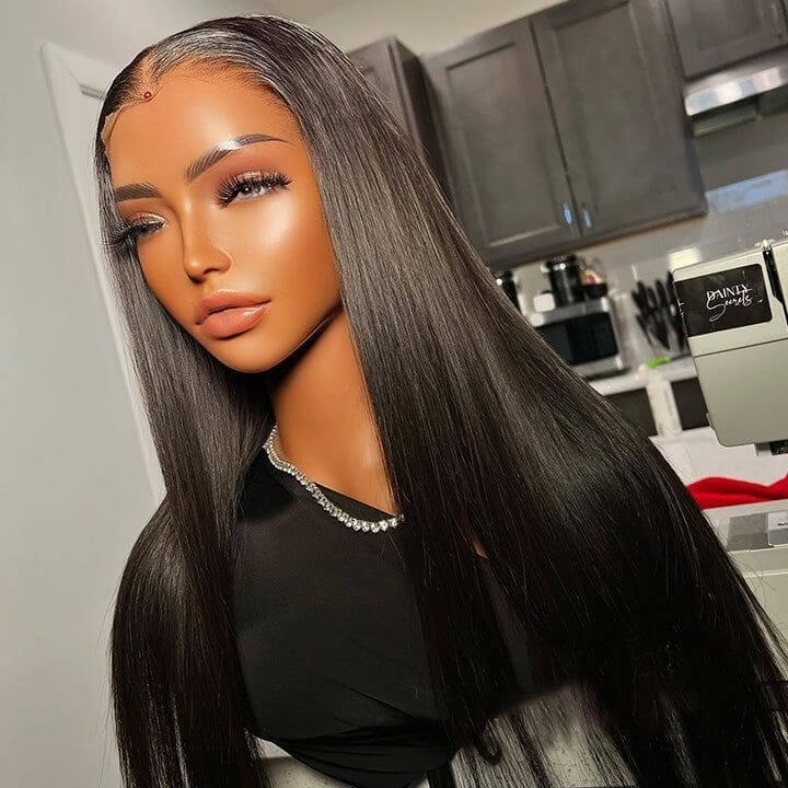 Straight 5*5 Wigs Realistic HD Transparent 5*5 Lace Closure Wig | SUBELLA HAIR - Image 3