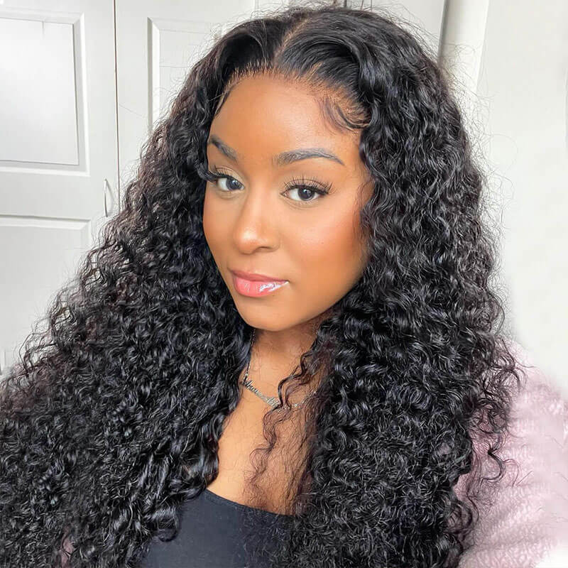 Subella Glueless V Part 0 Skill Needed Wig Beginner Friendly Natural Scalp Curly Human Hair - Image 3