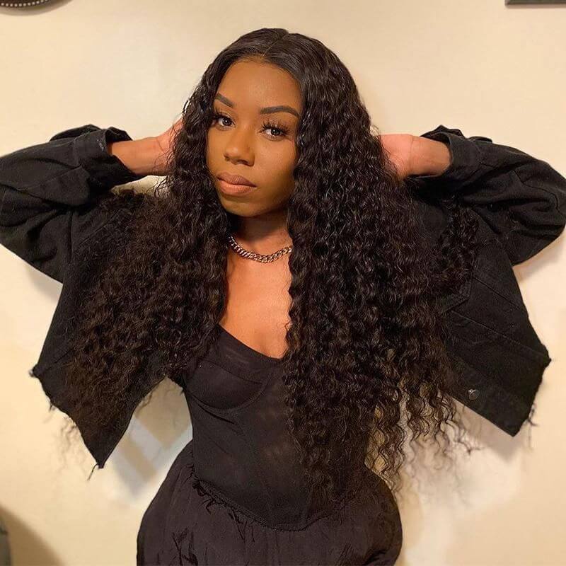 Subella Hair Deep Wave HD Transparent Lace Wigs 13*4 Frontal Wigs Human Hair Wigs - Image 4