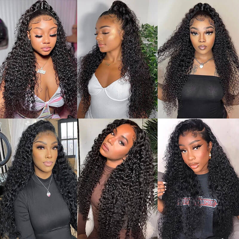 Subella Hair Deep Wave HD Transparent Lace Wigs 13*4 Frontal Wigs Human Hair Wigs - Image 6