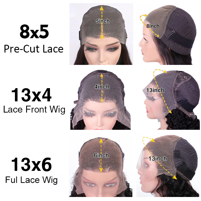 Straight Short Bob Side Part Bangs Glueless Wig Blunt Cut Swoop Bangs Human Hair HD Lace Front Wig - Image 6