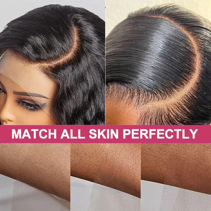 [BOGO] 220% Densiy Pre Plucked Bleached Knots Deep Wave 13x4 HD Lace Front Glueless Wig Special Offer - Image 9